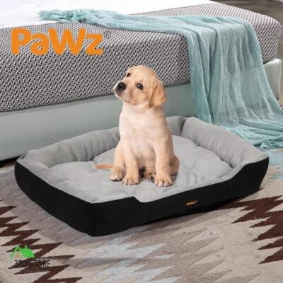 Pawz Dog Bed Pet Cat Calming Floor Mat Sleeping Comfy Cave Washable Medium BK - image 1 of 4