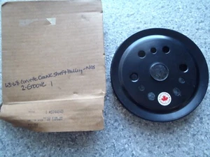 63-68 Corvette 2 Groove Crank Shaft w/P/S Pulley--GM #3744043 BA--NOS--NCRS! - Picture 1 of 7