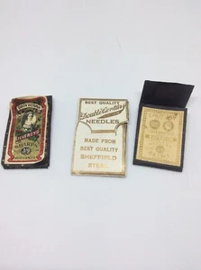 Three Vintage Packs Of Sewing Needles - Picture 1 of 6