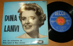 DINA LANVI  - EP BELGIUM DECCA 450053 / LISTEN - FRENCH JAZZ  POPCORN - Imagen 1 de 2