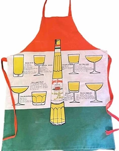 Vintage Galiano Bar Apron Cocktails Drink Recipes Alcohol - Picture 1 of 3