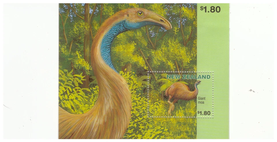 NEW ZEALAND SC.1399a 1996 EXTINCT BIRDS SOUVENIR SHEET MNH YE22 - Image 1 of 1