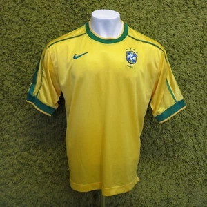 1998 1999 2000 BRAZIL HOME FOOTBALL SHIRT PLAYER ISSUE XL 8.5/10 NIKE RARE - Picture 1 of 10
