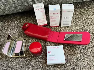 Clarins Joli Blush 02 Sombra de Ojos Rosa Caramuza 04 Paquete de Rosa Dorada 7 Artículos Nuevo - Imagen 1 de 4