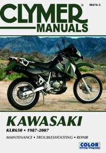 Kawasaki KLR650 Motorcycle (1987-2007) Service Repair Manual (Paperback) - Picture 1 of 8