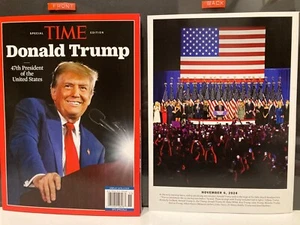 TIME MAGAZINE DONALD TRUMP 47th. PRESIDENT OF THE UNITED STATES SPECIAL EDITION - Picture 1 of 2