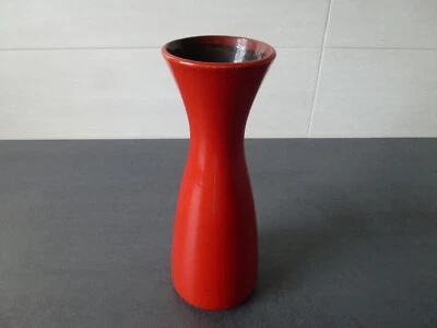 Vintage Vase rot Germany 102 /20 Keramik Blumenvase Blumen 70 Jahre - Bild 1 von 4