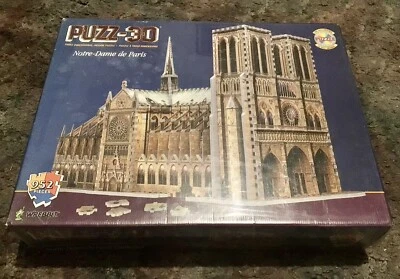 Wrebbit 1995 Puzz 3D Notre Dame de Paris Cathedral Vintage Brand New Sealed NiB - Image 1 of 4