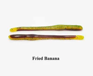 Zipper Worm Co. 4.5" Weenie Worm Handpoured-.5 LB of worms(64 worms)Fried Banana - Picture 1 of 1