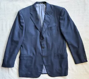 Pal Zileri size 54 XL blazer jacket blue cashmere silk Italy - Picture 1 of 13