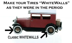 WEISSWÄNDE für Reifen WEISSWÄNDE für Reifen 8 Stück Jordan Highway Miniatures - Bild 1 von 1