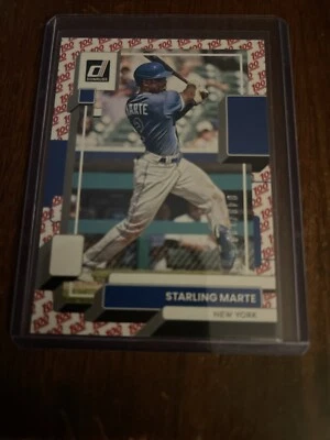 2022 Panini Donruss - One Hundred #206 Starling Marte /100 - Image 1 of 2