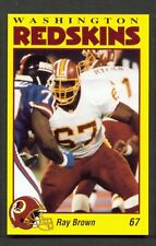 1993 Washington REDSKINS Police #7 RAY BROWN Marion ARKANSAS STATE Red Wolves