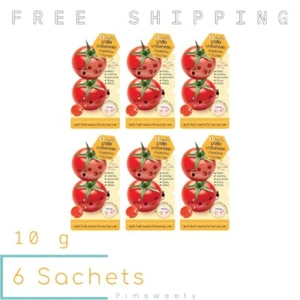 6 Sachets X 10 g Smooto Tomato Collagen White & Smooth Mask Bright Skin Tighten - Picture 1 of 7