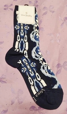 CALCETINES IKAT VERA BRADLEY AZUL NUEVOS CON ETIQUETAS Foto 1 de 3