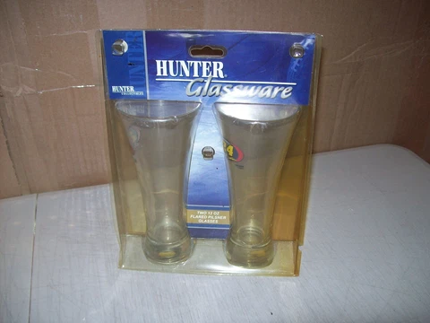 Jeff Gordon #24 Pilsner Beer Glasses set of 2 New in Package Hunter Collectibles Cover