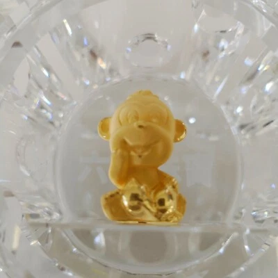 0.011 Karat Gold plated Happy Monkey - Imagem 1 de 4