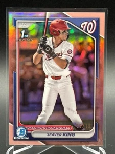 2024 Bowman Draft SEAVER KING 1st Rose Gold Refractor /10 - Picture 1 of 2