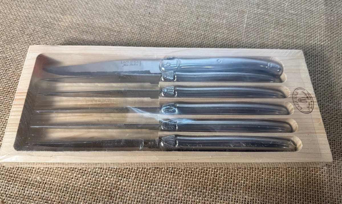 Laguiole Style De Vie Preiu Line Butter Knife 4 Pieces Black – Bigaart
