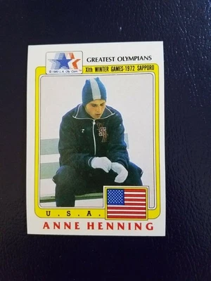 Anne Henning Speed Skating Olympic Gold Medalist 1983 Greatest Olympians - Image 1 of 2