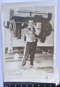 Affectionate Handsome Young Men With Barbell Cute Guys Gay Int Old Photo #4841 - Imagen 1 de 3