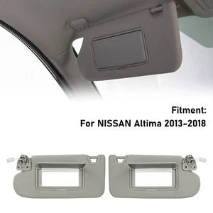 Gray Sun Visor Left & Right 96401-3TA2A 96400-3TA2A For Nissan Altima 2013-18 AU - Picture 1 of 13