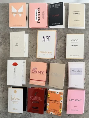 15 X Joblot Perfumes Miss Dior, Prada Paradoxe, Chanel No 5, Travel Mini New