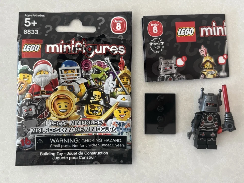LEGO Minifiguras Coleccionables - Robot Malvado (01 de 16) Serie 8. Nuevo nunca usado Foto 1 de 1