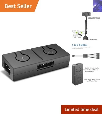 Mini RGB Control Box: 12V to 5V Converter with 50 Modes for LED Enthusiasts - Image 1 of 4