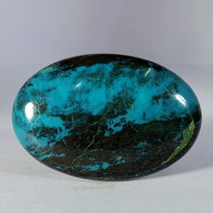 70.30Cts Natural Azurite Chrysocolla Oval Shape Cabochon Loose Gemstone - Picture 1 of 2
