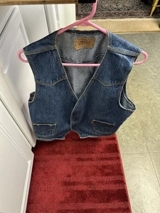 Vintage Levi Weste XL mit Druckknopf Taschen Etikett innen hinten - Bild 1 von 10