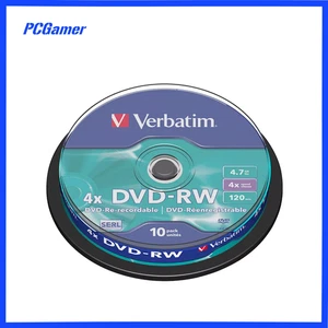 10PK Verbatim DVD-RW 4.7GB 4x Rewritable Blank Disc Data Storage w/ Spindle Case - Picture 1 of 1
