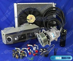 ColdMaster UnderDash A/C Kit 12V Evaporator 406B,14x20 Condenser PK-8 Serpentine - Picture 1 of 12