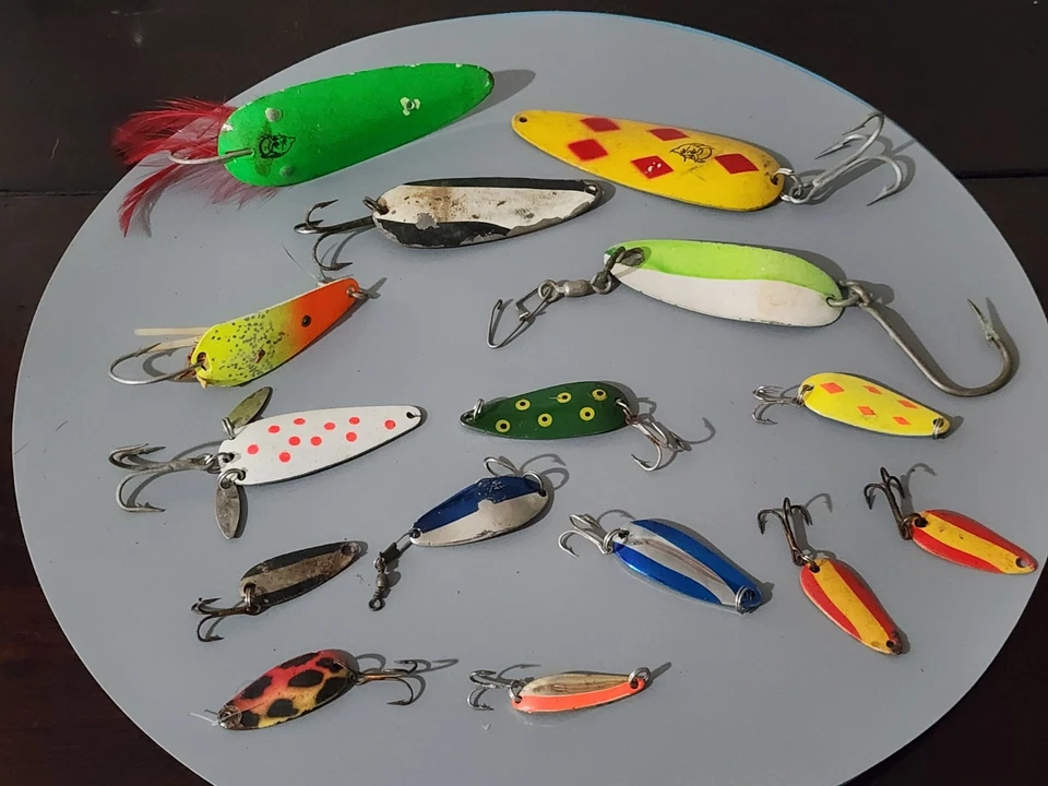 Лот винтажных ложек из тяжелых металлов приманки Daredevle Dardevlet Fjord Jr Moriyama - Изображение 1 из 4