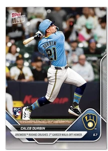 Caleb Durbin - 2025 MLB Topps NOW® - Karte 269 Milwaukee Brewers - Bild 1 von 2