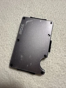 The Ridge Titan Grau Metall Kartenetui Geldbörse Ausweis Tasche Clip Hardcase - Bild 1 von 10