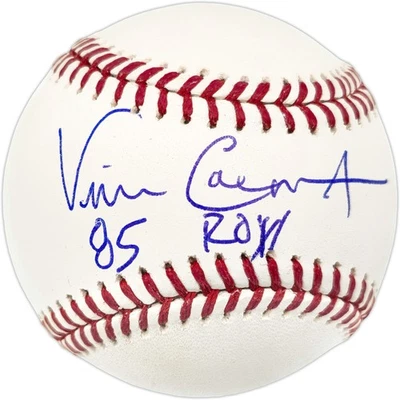 Béisbol firmado por Vince Coleman MLB Cardenales de San Luis "85 ROY" Beckett #BJ56441 Foto 1 de 4