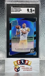 Joshua Dobbs 2017 Panini Donruss Optic Rated Rookie #181 BLACK Prizm /25 SGC 9.5 - Picture 1 of 2
