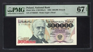 Poland 500000 Zlotych 1993 P161a Uncirculated Grade 67 - Picture 1 of 2