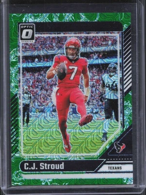 2024 Panini Donruss Optic CJ Stroud #76 Choice Dragon Prizm /24 Texans - Image 1 of 2