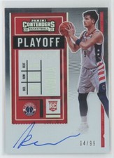 2020-21 Panini Contenders Basketball Playoff Ticket Auto Deni Avdija 04/99 #137 