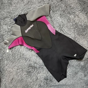 Hyperflex Access 2mm Springsuit Womens 14 Neoprene Black Gray Pink *Flawed* - Picture 1 of 8