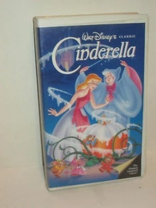 DISNEY CINDERELLA CLASSIC ANIMATED FILM VHS VIDEO CASSETTE TAPE CLAMSHELL BOX - Picture 1 of 2
