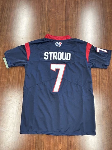C.J. Stroud Jersey Houston Texans Blue #7 Kids Stitched Youth Medium Jersey Rep Cover