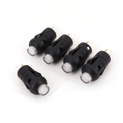 5Pcs 8mm 4Pin With LED Momentary SPST Instrumentation Mini Push Button Switch - Image 1 of 4