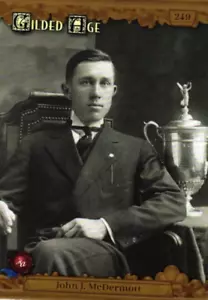 John McDermott 1st US Born Golfer to win US Open Gilded Age Limited Print Card - Bild 1 von 4