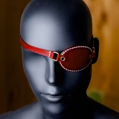 Occluder leather eye patch, pirate eye patch, cosplay - Image 1 of 4