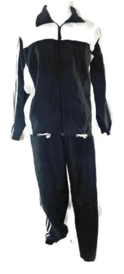 Bloque de color blanco y negro Anthony Richards para mujer 2 piezas. Traje deportivo ~ talla M Foto 1 de 4