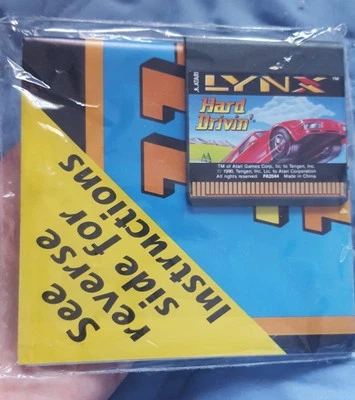 NEW Hard Drivin w Manual poster Atari Lynx Never Boxed NEW old stock Pre-pack - Image 1 of 2