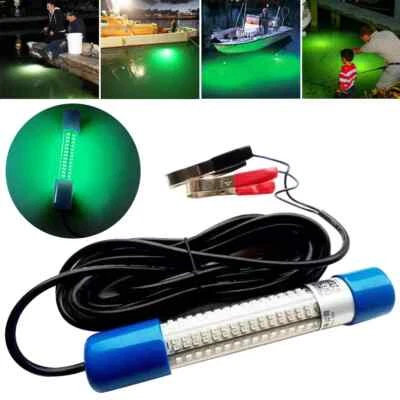 55000LM 50W 240LEDS GREEN UNDERWATER SUBMERSIBLE NIGHT FISHING LIGHT Waterproof  - Image 1 of 4